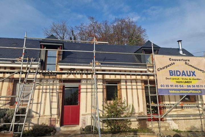 Agrandissement ossature bois Barentin